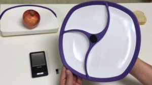 高科技！美发明家推出智能盘子可监测食量(图)