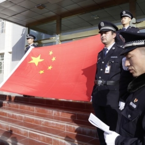 新疆喀什教育矫治局（戒毒所）基层大队开展“我是中国公民”宣誓活动