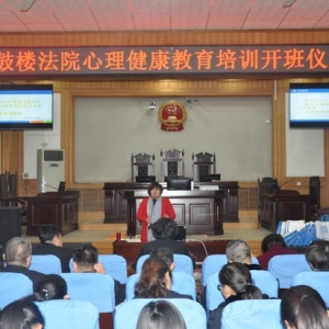 河南省开封市鼓楼区人民法院开展心理健康讲座
