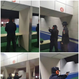 河南省尉氏县人民法院组织全体授衔司法警察在县公安局靶场开展实弹射击训练