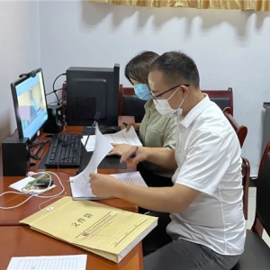 河南省获嘉县法援中心首次实现律师远程视频会见